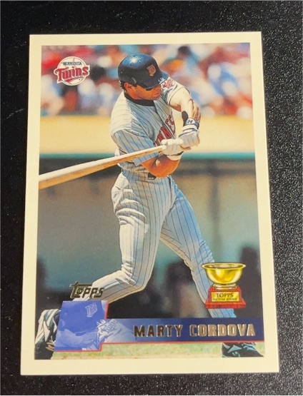 1996 Topps #187 Marty Cordova — front