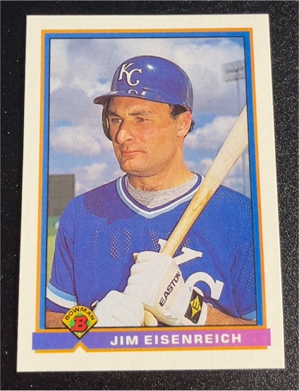 1991 Bowman #304 Jim Eisenreich Kansas City Royals — front