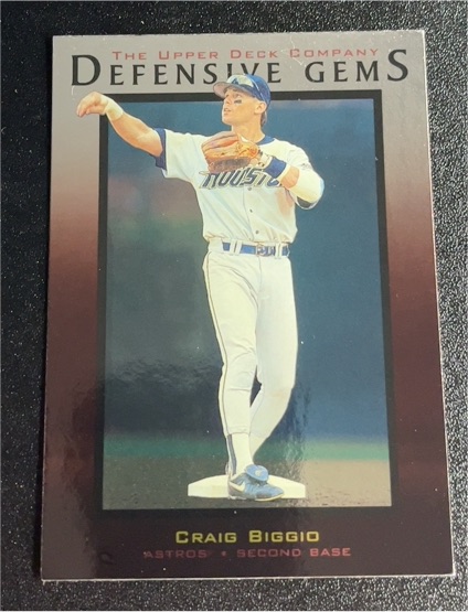 1997 Upper Deck Defensive Gems #143 Craig Biggio — front
