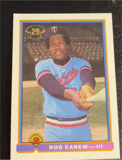 1991 Bowman #3 Rod Carew — front