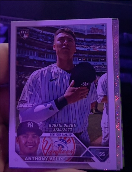 2023 Topps Chrome Update Rookie Debut #USC35 Anthony Volpe — front