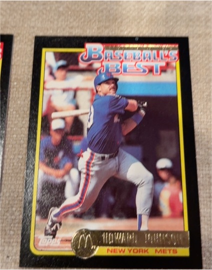 1992 Topps McDonald's Baseball's Best #23 Howard Johnson — front