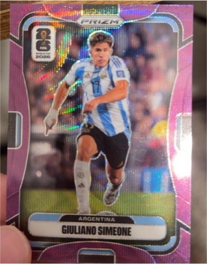 2026 Panini Prizm FIFA World Cup #13 Giuliano Simeone — front