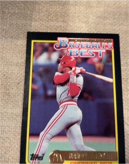 1992 Topps McDonald's Baseball's Best #21 Barry Larkin — front