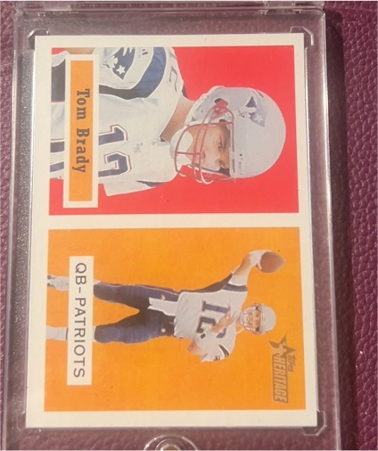 2002 Topps Heritage #50 Tom Brady — front