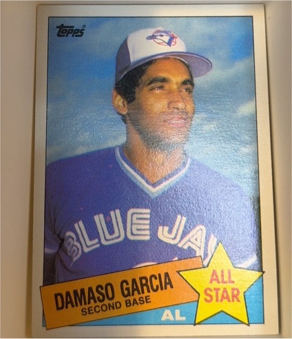 1985 Topps #702 Damaso Garcia All-Star Toronto Blue Jays — front