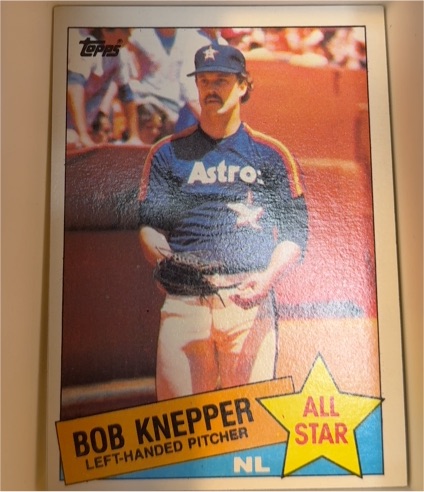 1985 Topps #721 Bob Knepper All Star Houston Astros — front