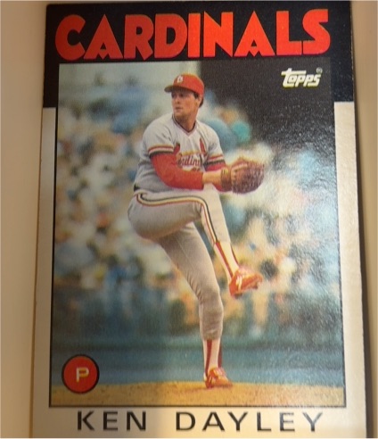 1986 Topps #607 Ken Dayley — front