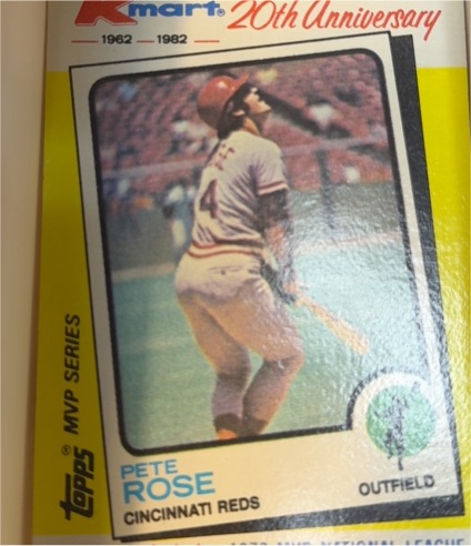 1982 Topps Kmart MVP Series #24 Pete Rose — front