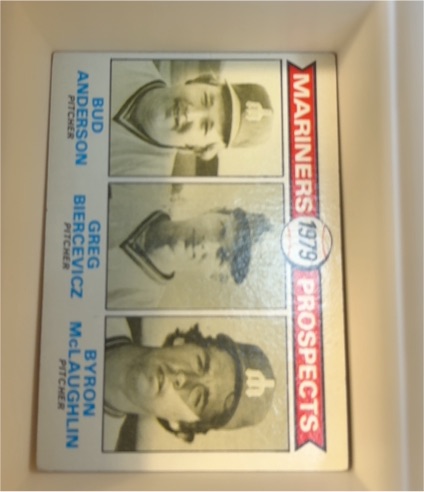 1979 Topps #712 Mariners Prospects Bud Anderson / Greg Biercevicz / Byron McLaughlin — front