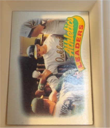 1989 Topps #639 Oakland Athletics Team Leaders — front