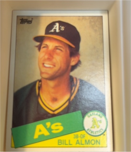 1985 Topps #607 Bill Almon Oakland Athletics — front