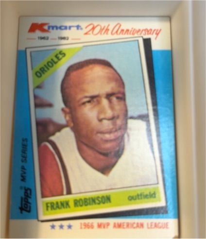 1982 Topps Kmart 20th Anniversary MVP Series #9 Frank Robinson — front