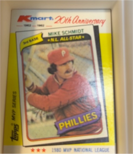 1982 Topps Kmart MVP Series #39 Mike Schmidt — front