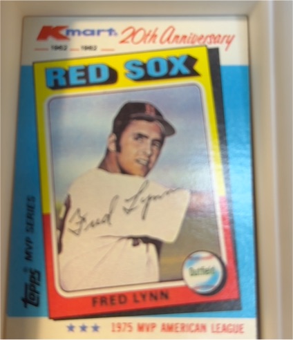 1982 Topps Kmart MVP Series #27 Fred Lynn — front
