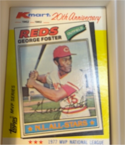 1982 Topps Kmart MVP Series #32 George Foster — front