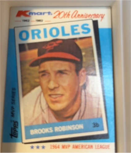 1982 Topps Kmart MVP Series #5 Brooks Robinson — front