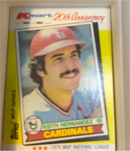 1982 Topps Kmart 20th Anniversary #36 Keith Hernandez — front