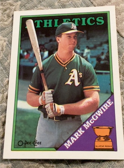 1988 O-Pee-Chee #580 Mark McGwire — front