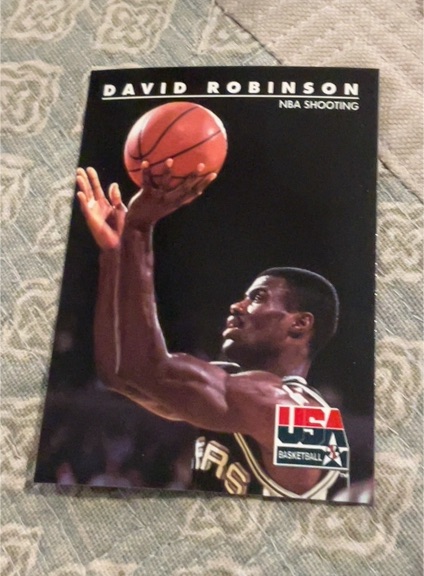 1992 SkyBox USA #80 David Robinson NBA Shooting — front