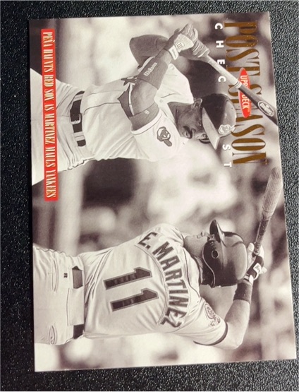 1996 Upper Deck #218 Tony Pena / Edgar Martinez — front