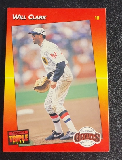 1992 Donruss Triple Play #155 Will Clark — front