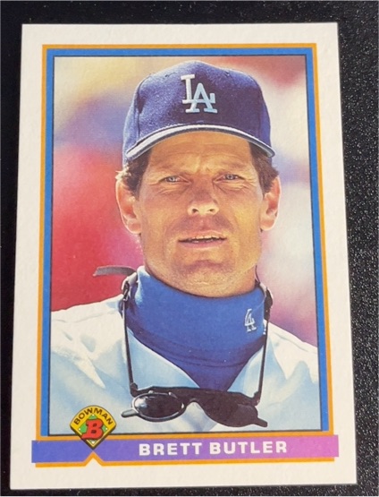 1991 Bowman #597 Brett Butler — front