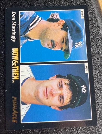 1993 Pinnacle Now & Then #470 Don Mattingly — front