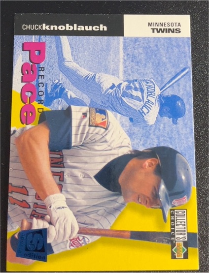 1995 Upper Deck Collector's Choice Special Edition #28 Chuck Knoblauch — front