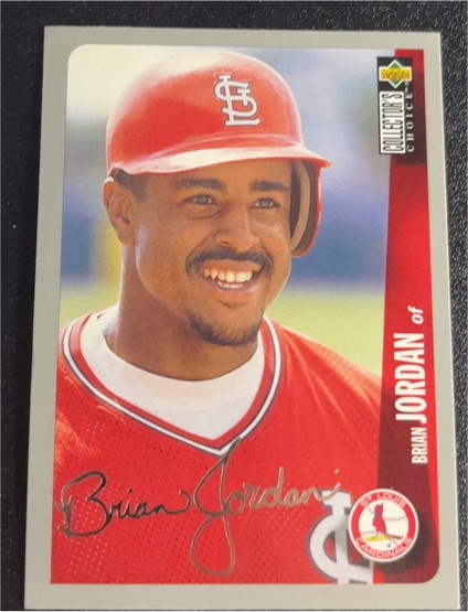 1996 Upper Deck Collector's Choice #289 Brian Jordan — front