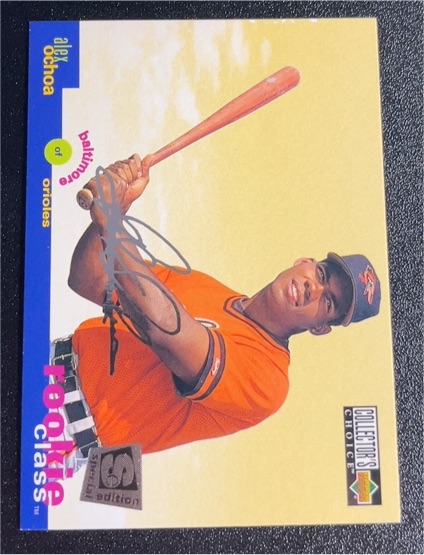 1995 Upper Deck Collector's Choice SE #8 Alex Ochoa — front