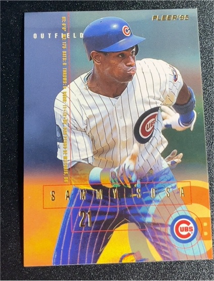 1995 Fleer #424 Sammy Sosa — front