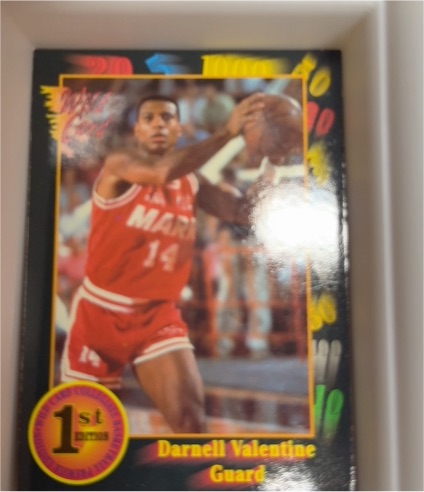1991-92 Wild Card #90 Darnell Valentine — front