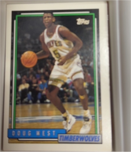 1992-93 Topps #37 Doug West — front