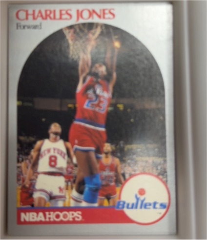 1990-91 NBA Hoops #299 Charles Jones — front