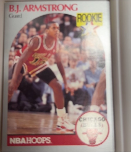 1990-91 NBA Hoops #60 B.J. Armstrong — front
