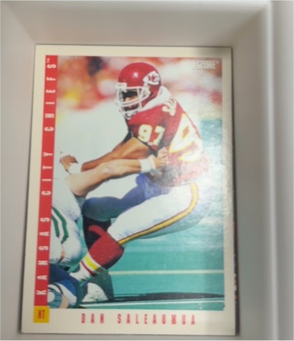1993 Score Football #356 Dan Saleaumua — front