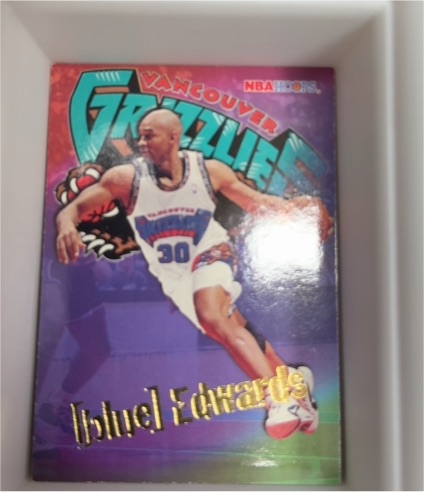 1995-96 NBA Hoops #350 Blue Edwards — front
