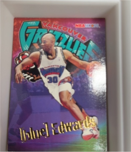 1995-96 Hoops #350 Blue Edwards — front