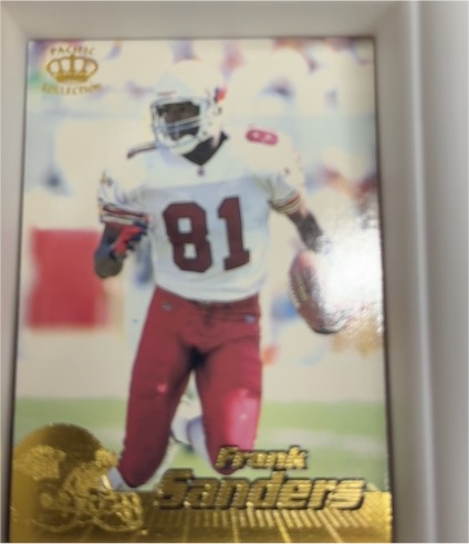 1996 Pacific Crown Collection #12 Frank Sanders — front