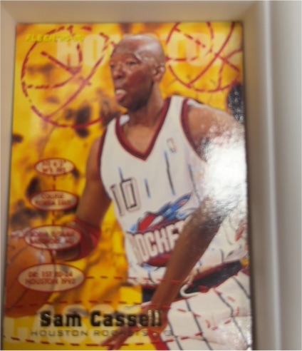 1995-96 Fleer #220 Sam Cassell Houston Rockets — front