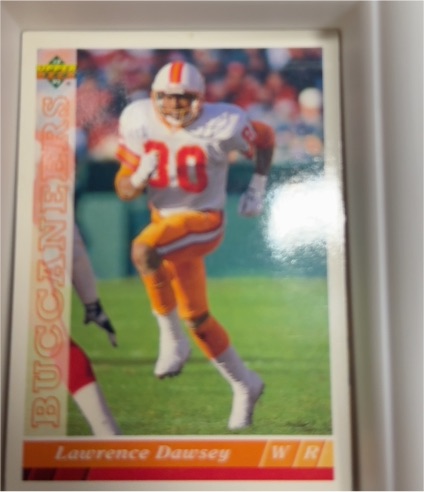 1993 Upper Deck #368 Lawrence Dawsey Tampa Bay Buccaneers — front