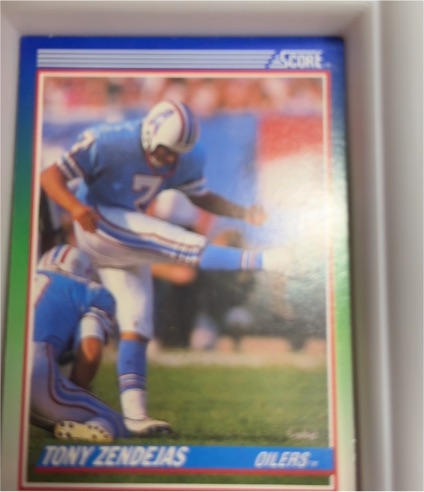 1990 Score #69 Tony Zendejas Houston Oilers — front