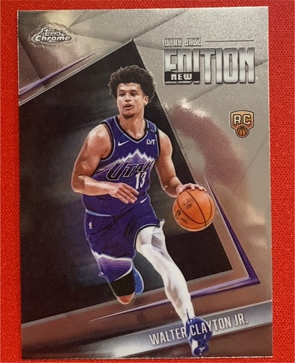 2025-26 Topps Chrome Update #GR-12 Walter Clayton Jr. New Edition Rookie Card — front
