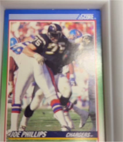 1990 Score #36 Joe Phillips — front