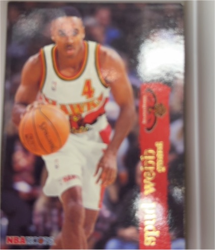 1995-96 Skybox NBA Hoops #291 Spud Webb — front
