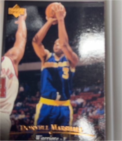 1995-96 Upper Deck #216 Donyell Marshall Golden State Warriors — front