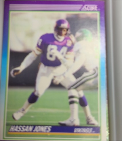 1990 Score #120 Hassan Jones — front