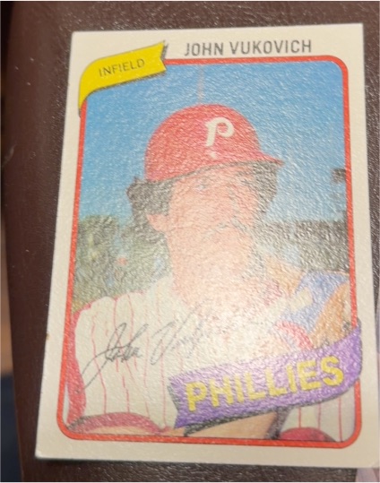 1980 Topps Burger King #8 John Vukovich — front