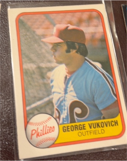 1981 Fleer #21 George Vukovich — front